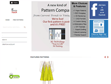 Tablet Screenshot of fashionhackpatterns.com